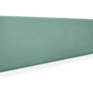 DHOME Hoofdeinde gladde aqualine stof 160x50cm voor 150/160 bedden - Aquagroen