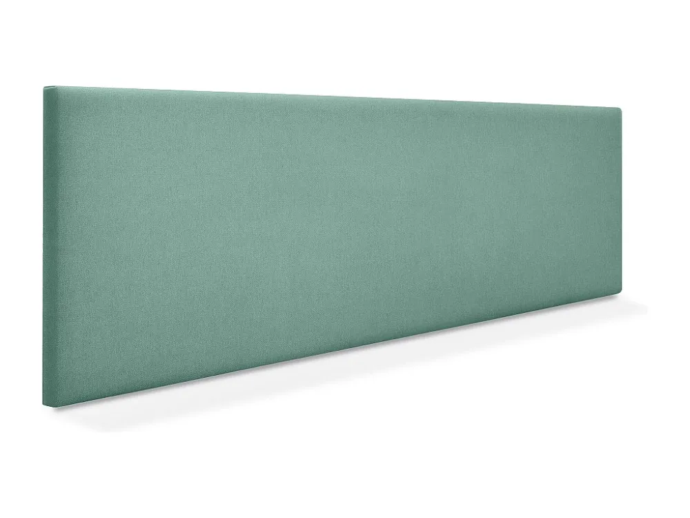 DHOME Hoofdeinde gladde aqualine stof 160x50cm voor 150/160 bedden - Aquagroen