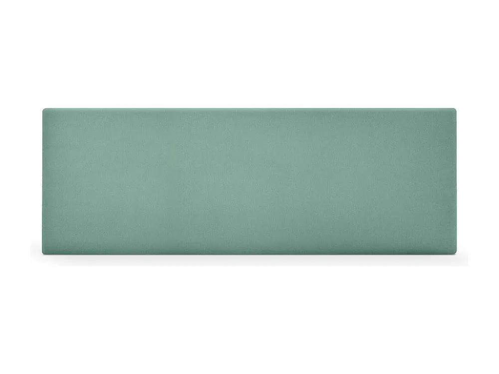 DHOME Hoofdeinde gladde aqualine stof 160x50cm voor 150/160 bedden - Aquagroen