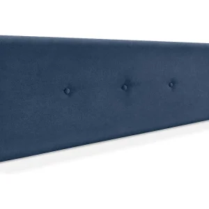 DHOME Hoofdeinde gladde aqualine stof met knopen 160x50cm bedden 150/160 - Blauw