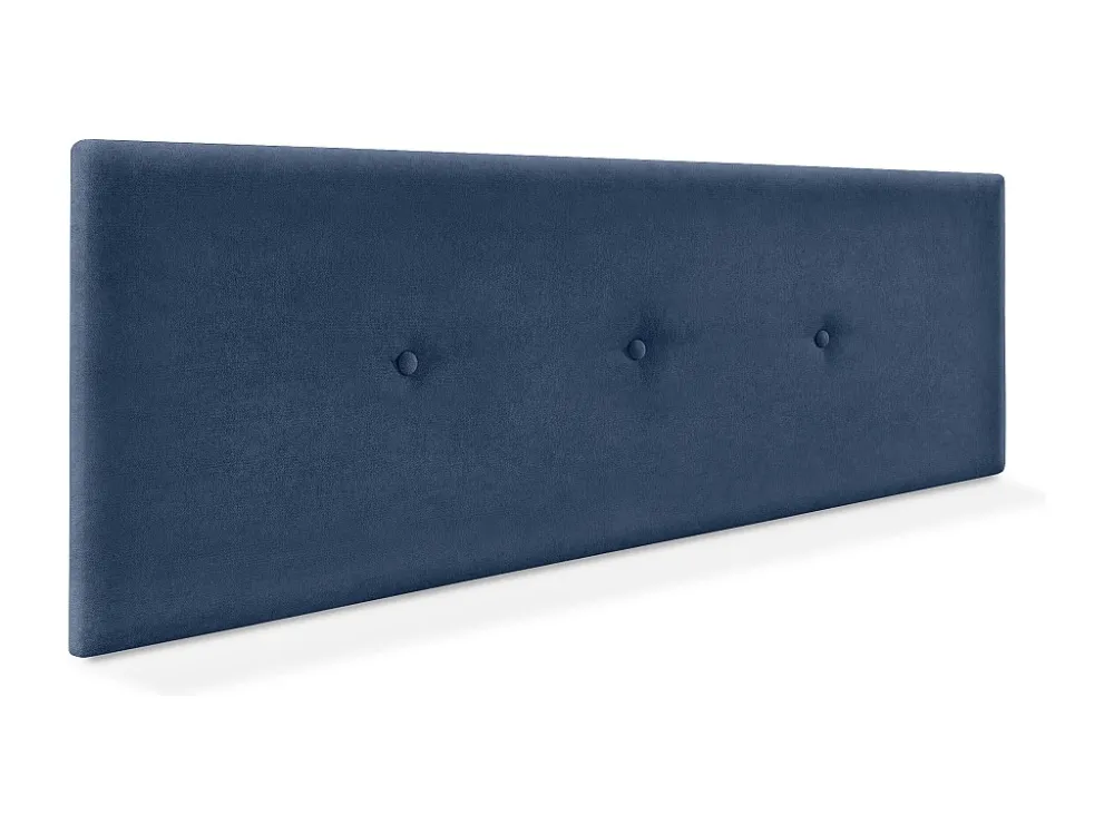 DHOME Hoofdeinde gladde aqualine stof met knopen 160x50cm bedden 150/160 - Blauw