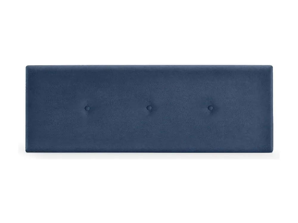DHOME Hoofdeinde gladde aqualine stof met knopen 160x50cm bedden 150/160 - Blauw