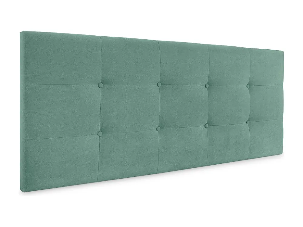 DHOME Hoofdeinde van Stof Aqualine Gecapitonneerd 150x60cm Bedden 150 - Aqua Groen
