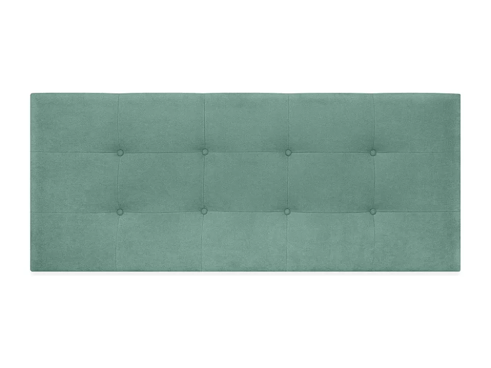 DHOME Hoofdeinde van Stof Aqualine Gecapitonneerd 150x60cm Bedden 150 - Aqua Groen