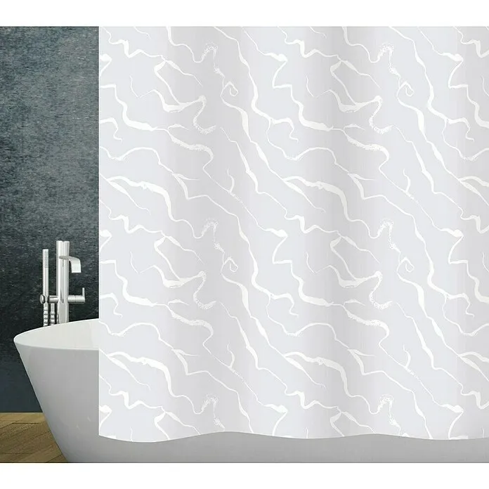 Diaqua Douchegordijn, textiel - 180 x 200 cm, Wit