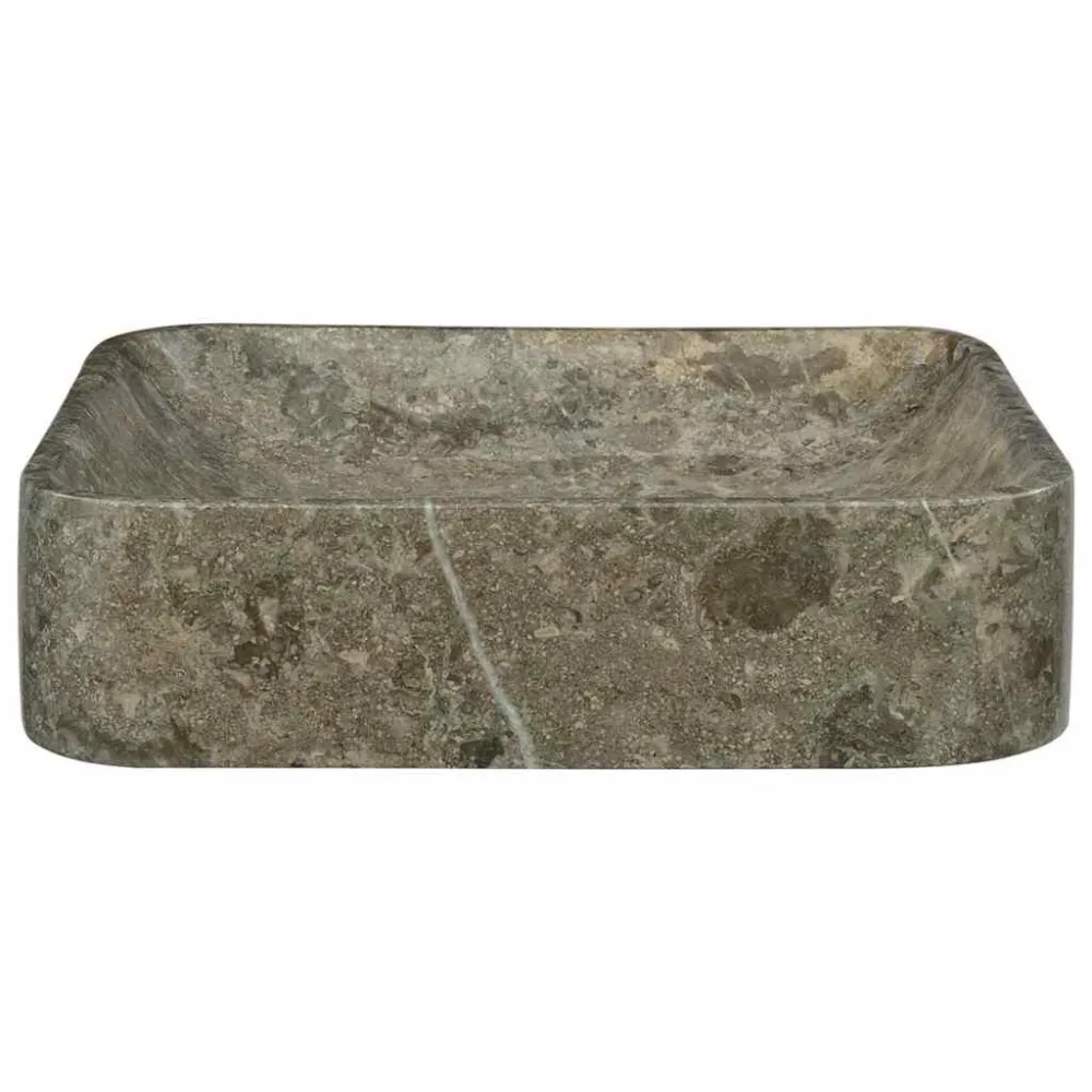 Gootsteen 40x40x10 cm marmer grijs