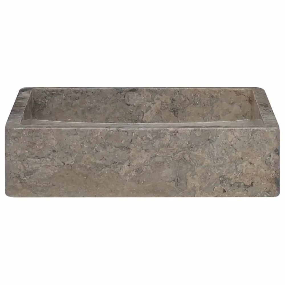 Gootsteen 40x40x10 cm marmer grijs