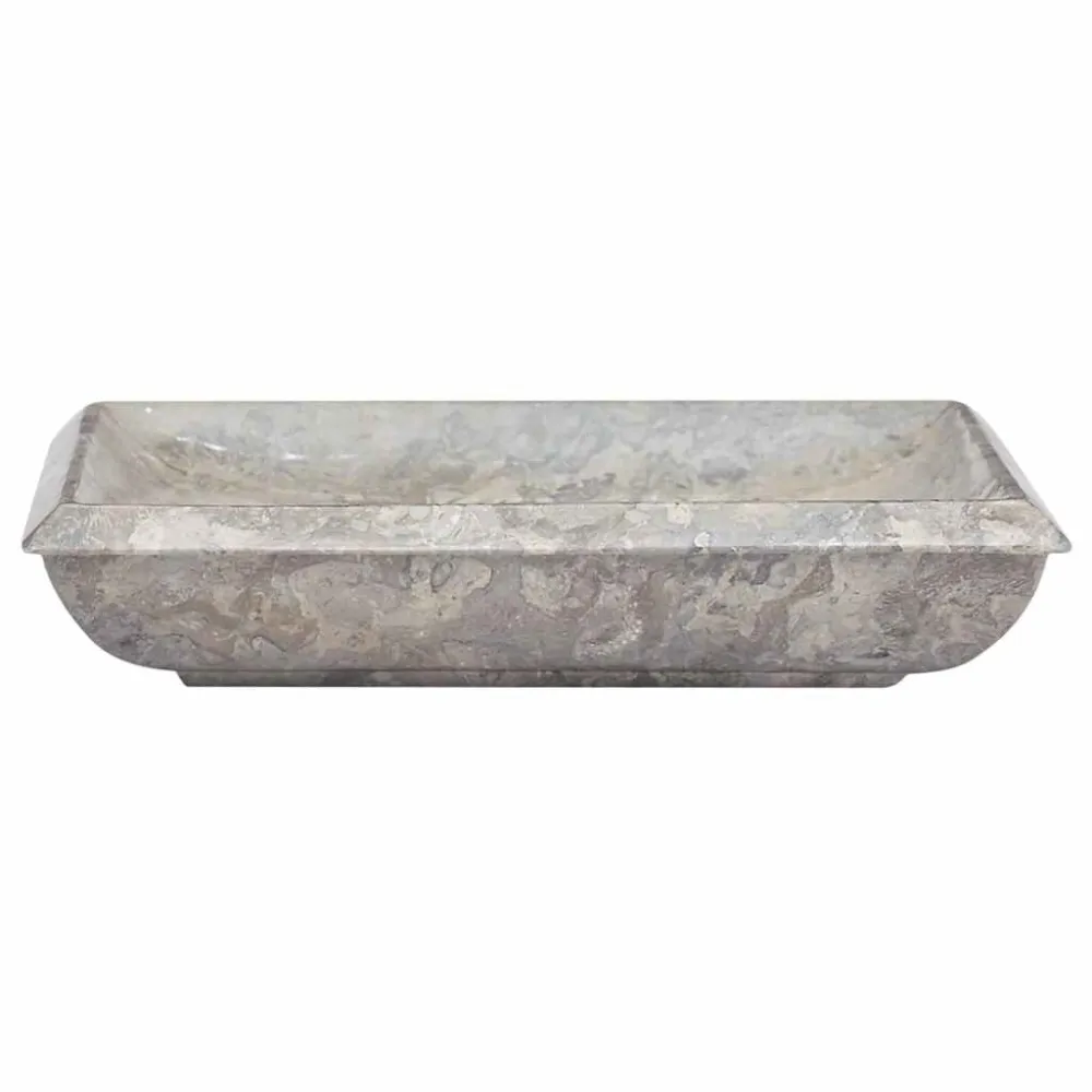 Gootsteen 50x35x10 cm marmer grijs