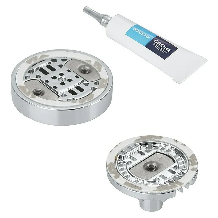 Grohe Lijmset QuickGlue Set S1 - Zilver, Voor QuickFix douchewandhouders