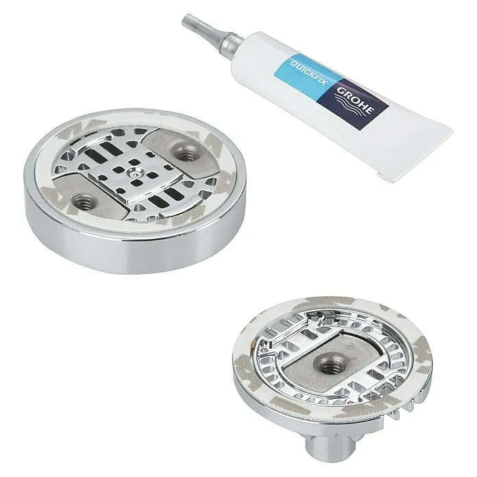 Grohe Lijmset QuickGlue Set S1 - Zilver, Voor QuickFix douchewandhouders