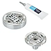 Grohe Lijmset QuickGlue Set S1 - Zilver, Voor QuickFix douchewandhouders