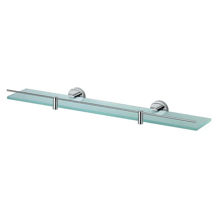 Haceka Kosmos Glazen planchet - Breedte: 600 mm, Chroom