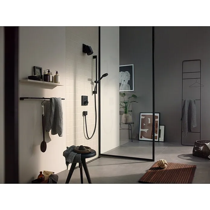 Hansgrohe Pulsify Select S Doucheset met handdouche - Gatafstand: 62,5 cm, Zwart, Waterbesparende functie
