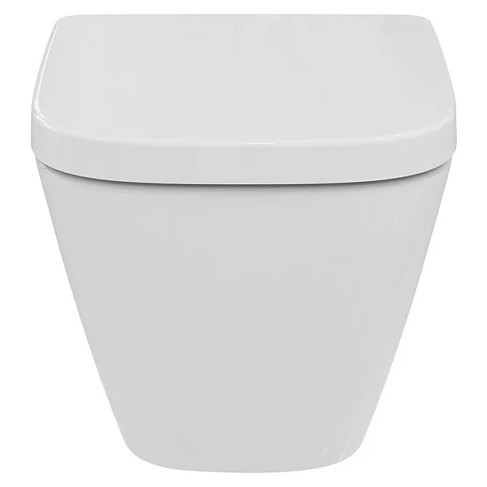 Ideal Standard i.life S Hangend toiletset - Zonder spoelrand, Voorzien van standaardglazuur, Spoelvorm: Diep, Uitlaat toil...