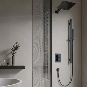 Inbouwdoucheset met thermostatische mengkraan en verstelbare wandhouder - TEREK