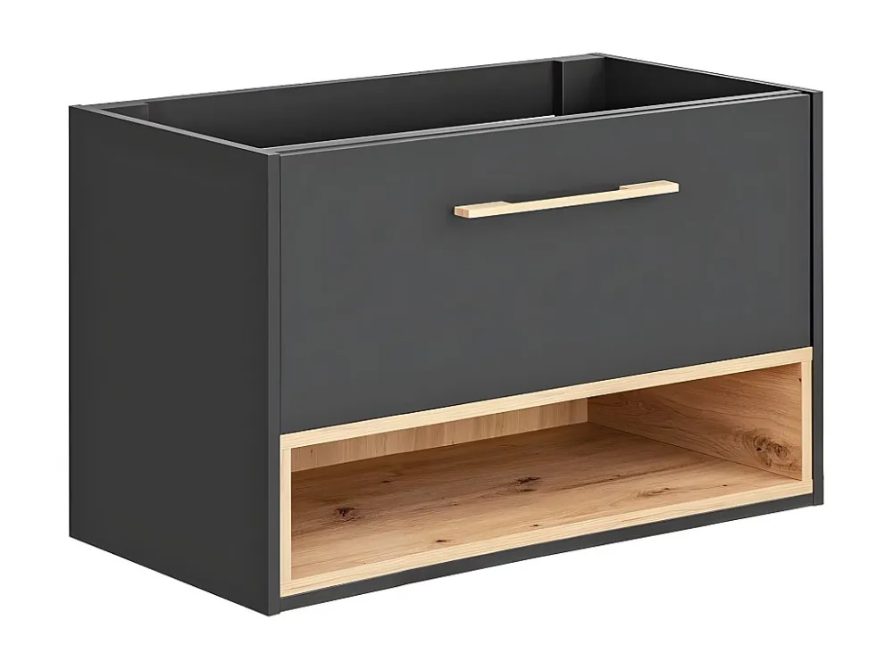 Kast Onder Wastafels BORNEO CUW100 1D 100x46x57 Donkergrijs