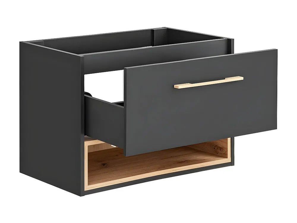 Kast Onder Wastafels BORNEO CUW100 1D 100x46x57 Donkergrijs