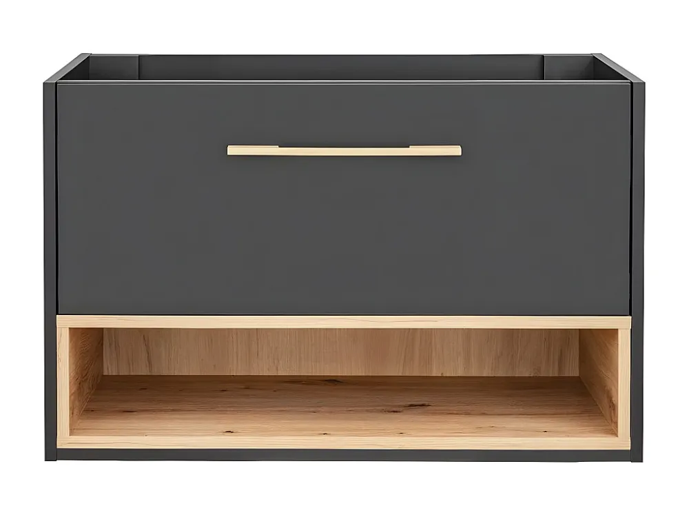 Kast Onder Wastafels BORNEO CUW100 1D 100x46x57 Donkergrijs