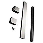 Montageset Smart Line Gun Metaal Light - Gun Metal Light, Glasdikte: 8 mm