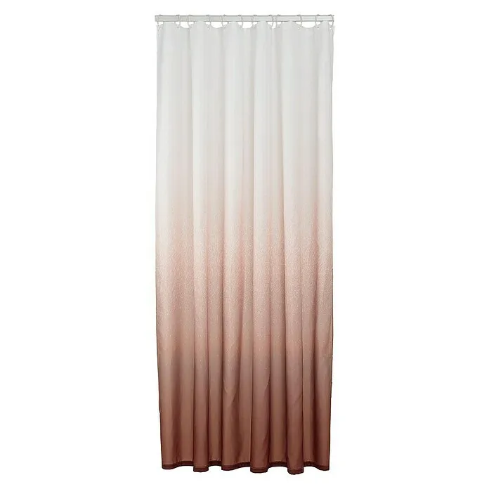 Sealskin Douchegordijn Blend - 180 x 200 cm, Donkerroze/Wit