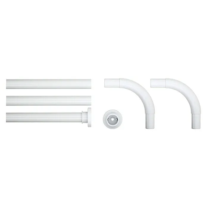 Sealskin Douchegordijnstang Set Seallux 3x - Diameter: 28 mm, Wit