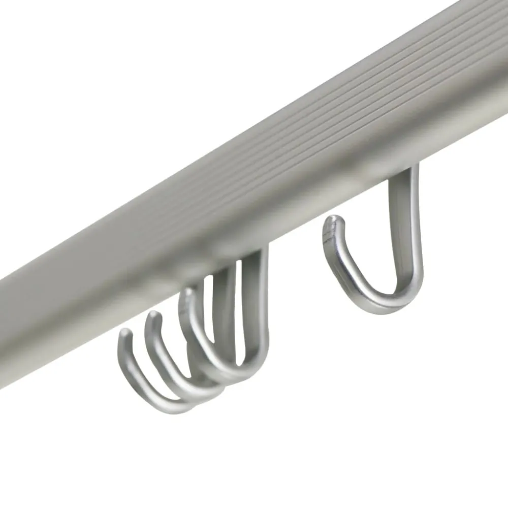 Sealskin Douchegordijnstangenset Easy-Roll mataluminium