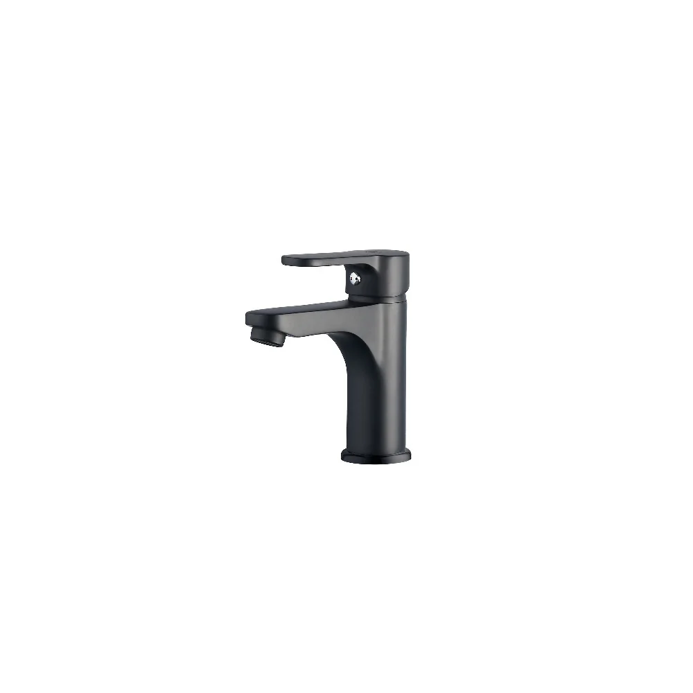 Set faucet mixers sink, bidet, and shower Paco series effen black color