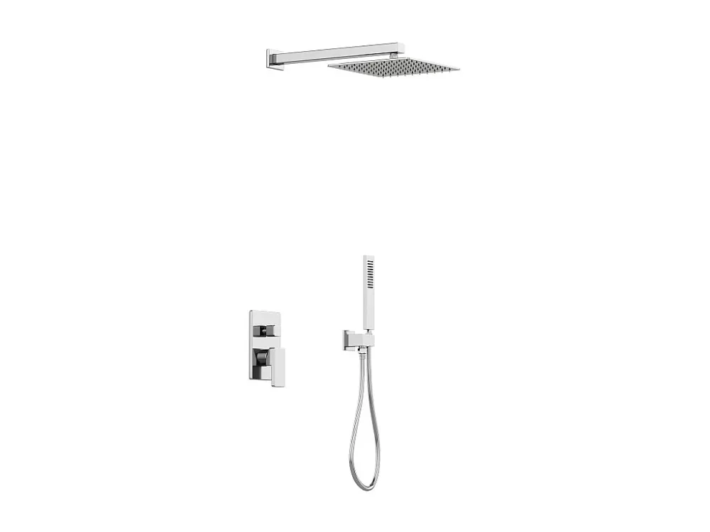 Set van inbouwdouche met mechanische mengkraan, grijs, TOCANTIS