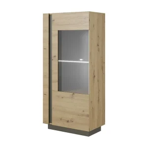 Vitrinekast ARCADE SC72 1D 72x40x154 Ecru