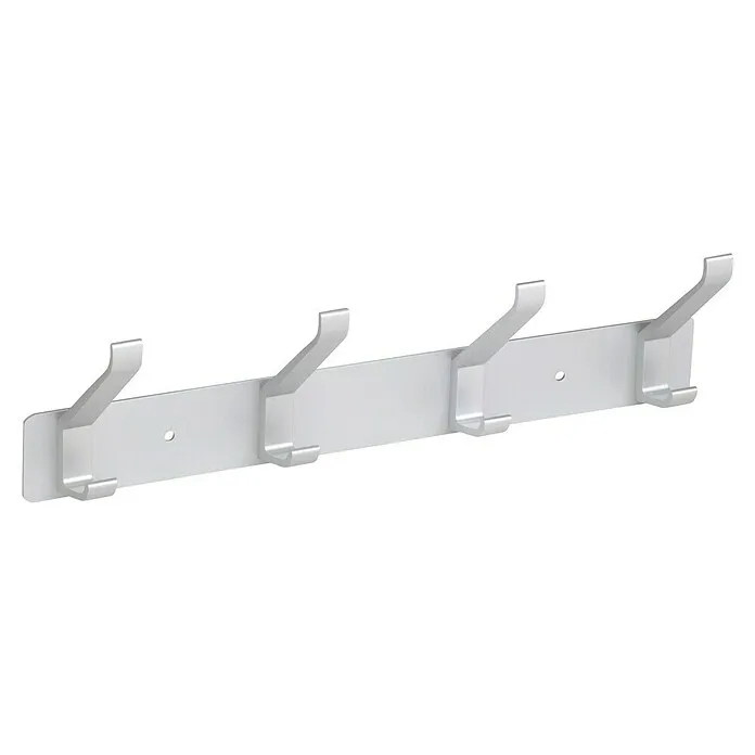Walteco Handdoekhaken - l x b x h: 295 x 55 x 85 mm, Aantal haken: 4 st., Aluminium