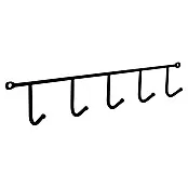 Walteco Handdoekhaken 1 x haakstrip, 2 x schroeven, 2 x pluggen - l x b x h: 350 x 35 x 60 mm, Aantal haken: 5 st.