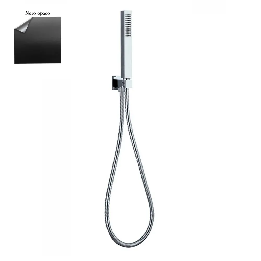 Water outlet set holder, consisting Glamour shower and gedempt black hose