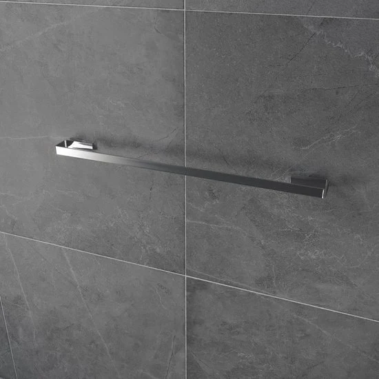 Luzzo® Piazzo Messing Enkel wand Handdoekrek 60cm - chroom