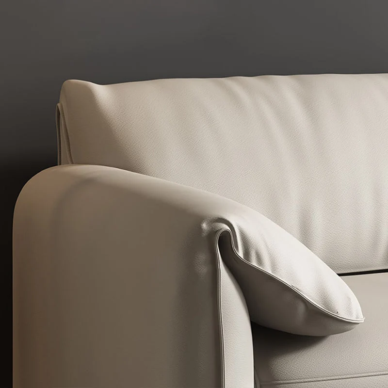 41.34" Wide Contemporary Futon Sofa Bed White Futon Effen Wood Sleeper Sofa 86