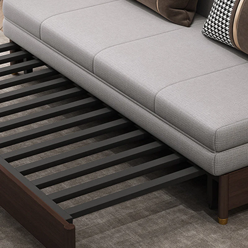 Bureaustoel 31" Wide Glam Futon Sofa Bed Natuurleer Gray Futon Sleeper Sofa 45l