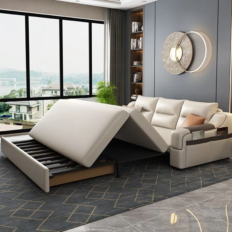 Contemporary Opklapbaar Futon Sleeper White Futon Sleeper Sofa Storage effen kleuren en patronen 55l