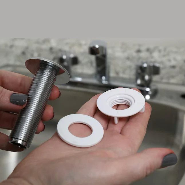 Danco Van kunststof Faucet Hole Cover Fits Most (Chrome) Machine wasbaar op 30°C