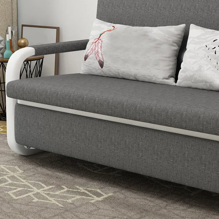 Fabric Square Arms Futon Sleeper Sofa Pillow Included Loveseat | Makkelijk te Reinigen 50l