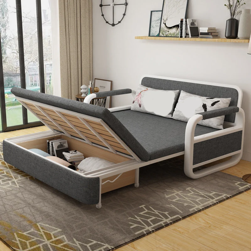 Fabric Square Arms Futon Sleeper Sofa Pillow Included Loveseat | Makkelijk te Reinigen 50l