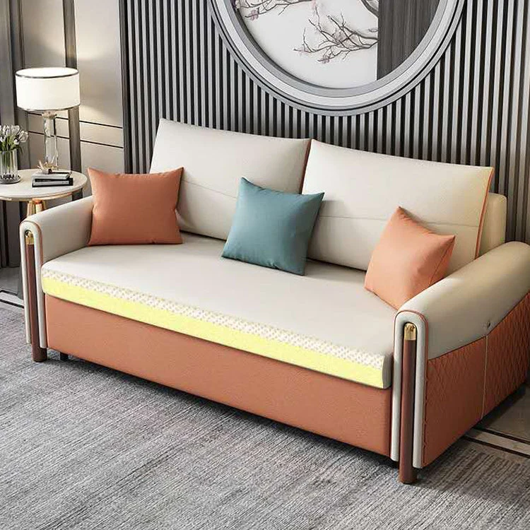 Modern Square Arm Sofa Futon Opvouwbaar Pillow Included Loveseat voor binnen- en buitengebruik 51l