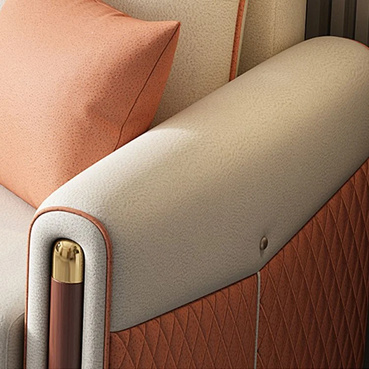 Modern Square Arm Sofa Futon Opvouwbaar Pillow Included Loveseat voor binnen- en buitengebruik 51l
