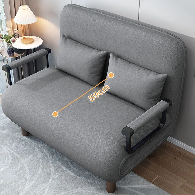 Scandinavian Futon Sleeper Sofa Bed Fabric Omvormbaar Sofas Bedroom 32l