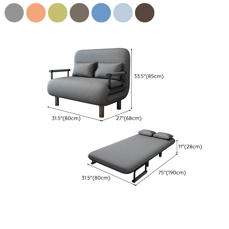 Scandinavian Futon Sleeper Sofa Bed Fabric Omvormbaar Sofas Bedroom 32l