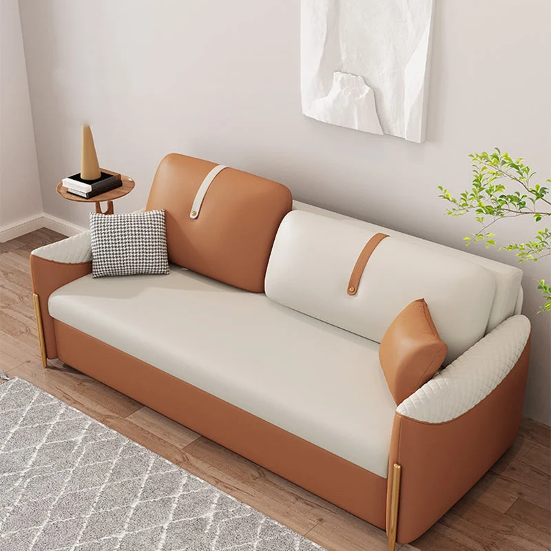 32" Spacieux Glam Futon Sofa Bed Pillow Included Futon Sleeper Sofa 47l