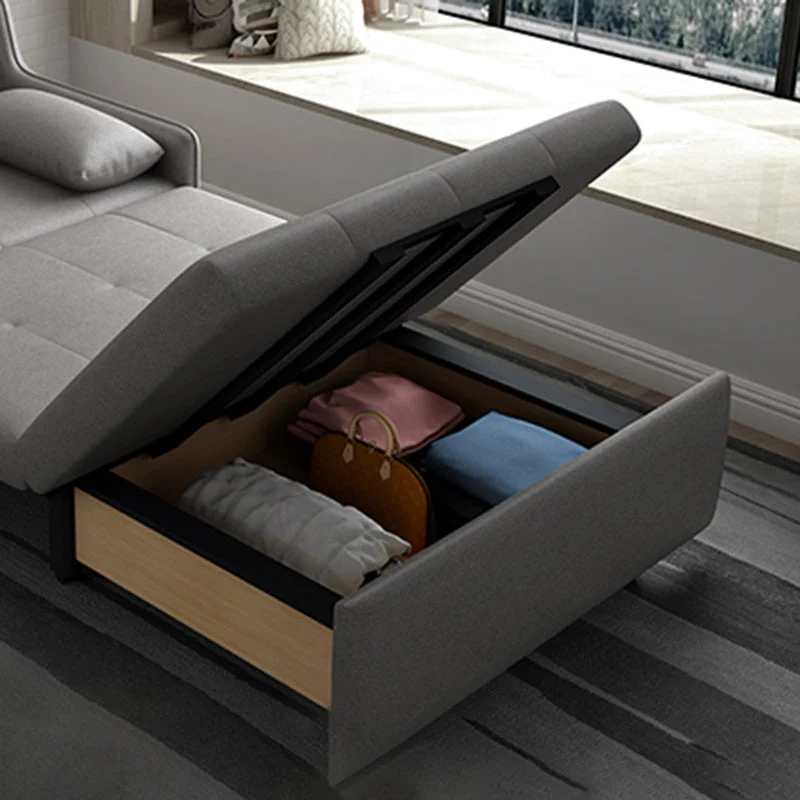 33" Spacieux Scandinavian Sleeper Sofa Futon Foldable Sleeper Sofa Machine wasbaar op 30°C 35l