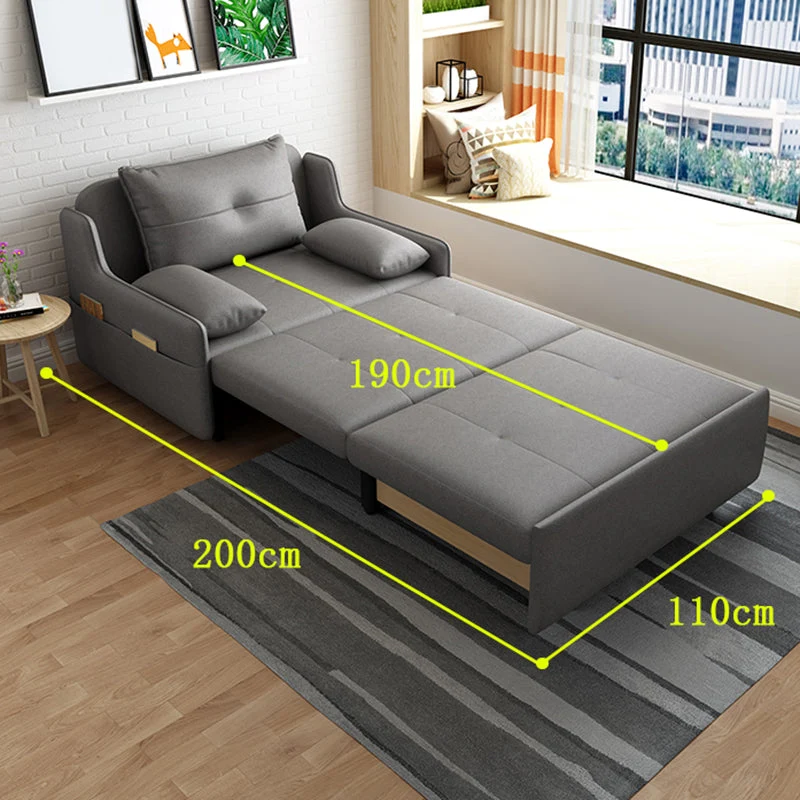 33" Spacieux Scandinavian Sleeper Sofa Futon Foldable Sleeper Sofa Machine wasbaar op 30°C 35l