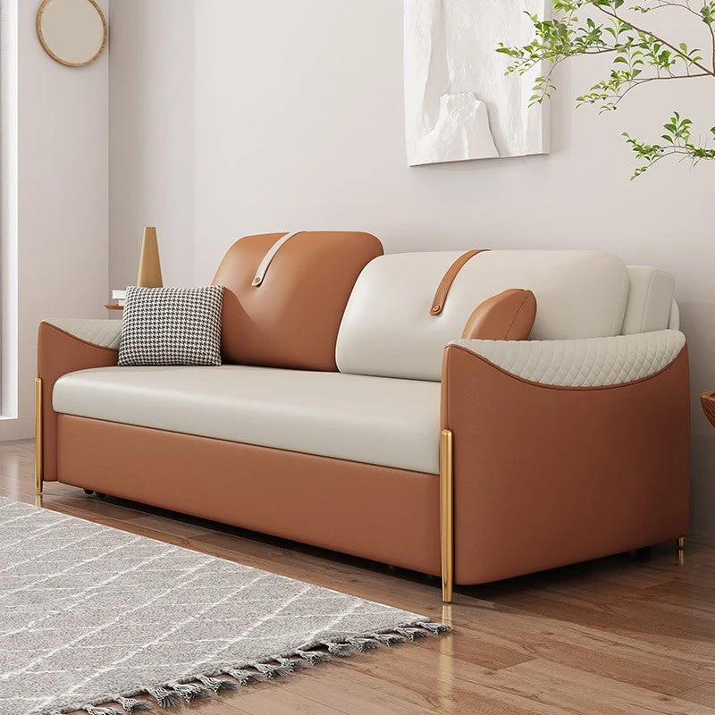32" Wijd Glam Futon Sofa Bed Pillow Included Futon Sleeper Sofa 47l
