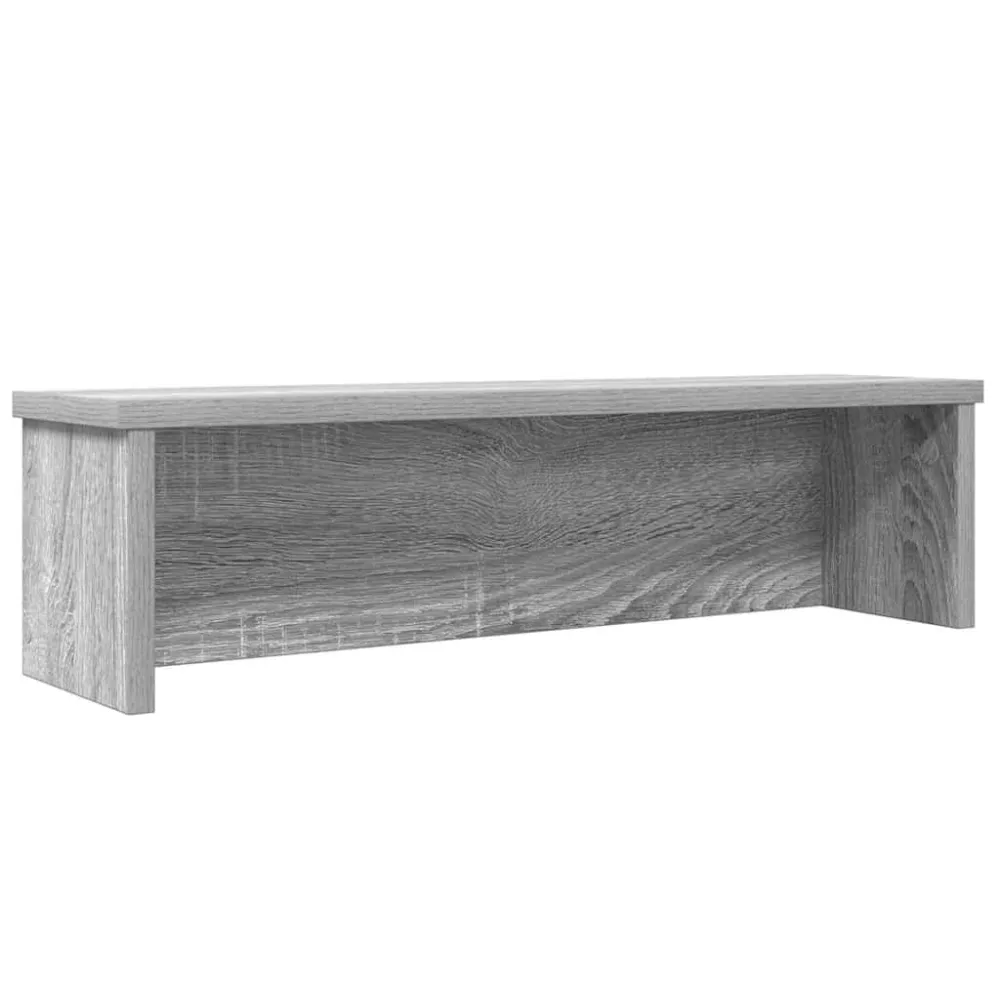 Keukenrek stapelbaar 60x15x16cm bewerkt hout grijs sonoma eiken