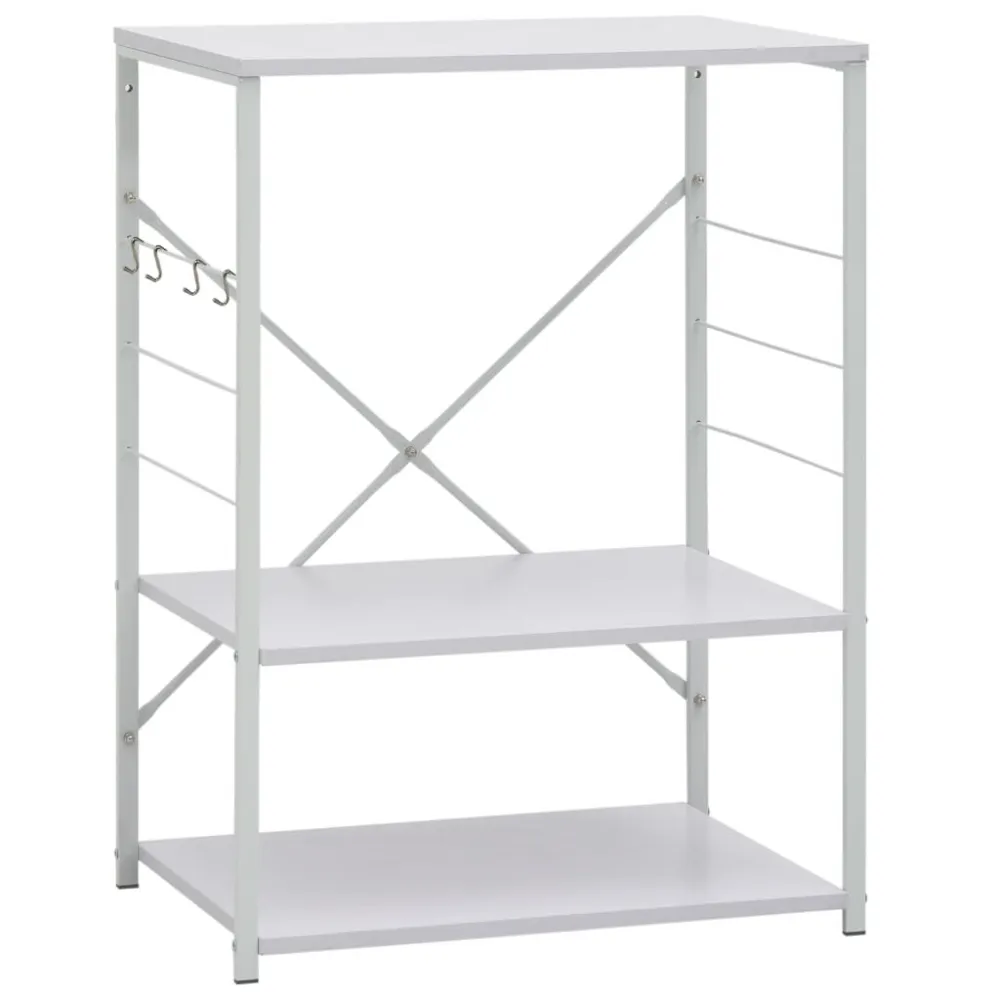 Magnetronkast 60x39,6x79,5 cm bewerkt hout wit