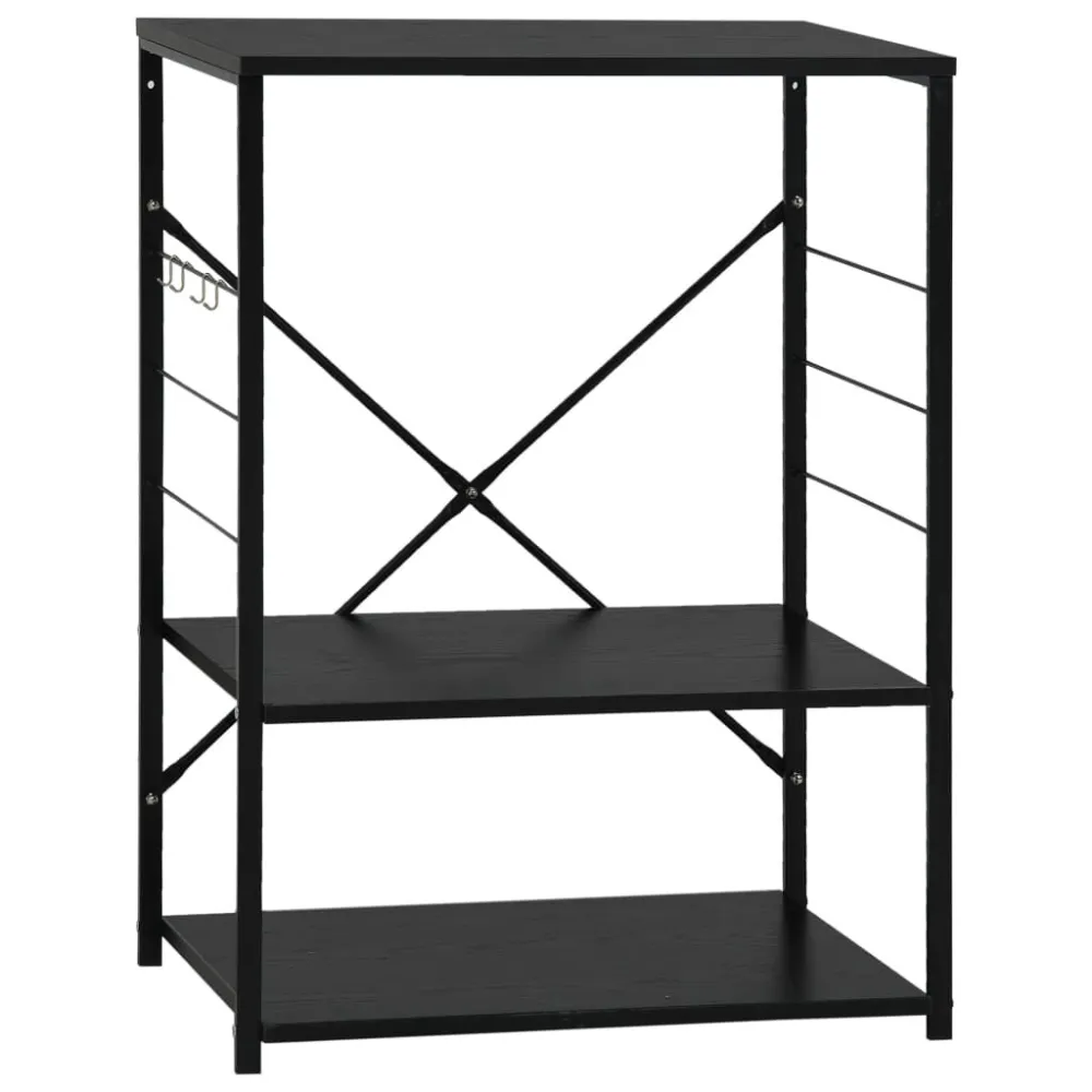 Magnetronkast 60x39,6x79,5 cm bewerkt hout zwart